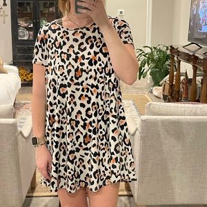 cheetah/leopard print dress